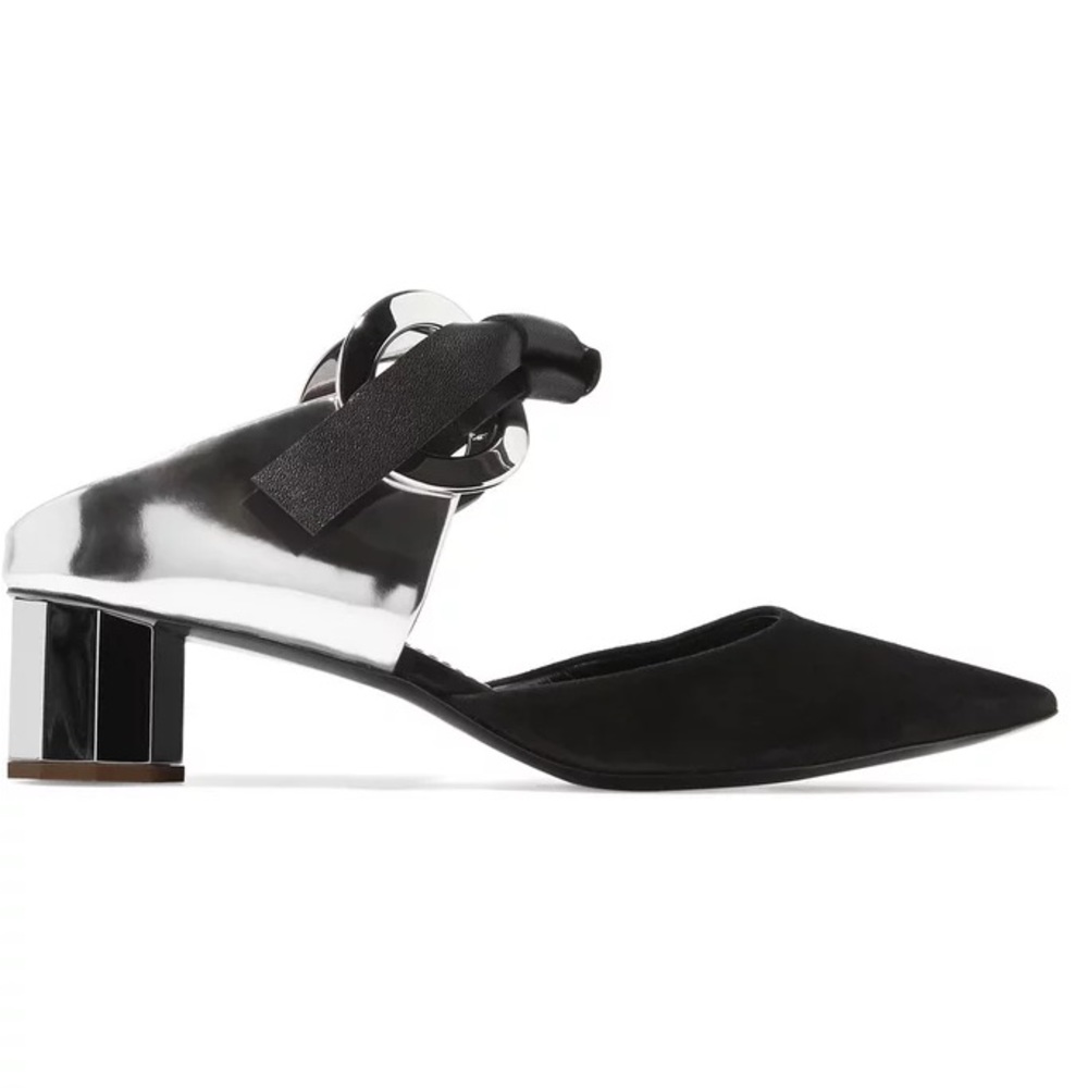 Proenza Schouler | Grommet Leather Suede Point Toe Mules